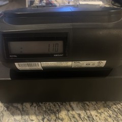Royal 500DX Electronic Cash Register Tested w/ Key & Manuals