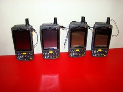 LOT OF 4 Symbol Motorola MC7596-PZCSKQWA9WR MC7596 Barcode Scanner MC75