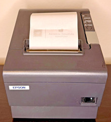 TESTED EPSON TM-T88IV THERMAL PRINTER USB INTERFACE W/POWER SUPPLY