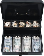 Durable Steel Cash Box with Handle – Combination Lock