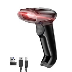 Eyoyo 2D 3-in-1 Wireless Barcode Scanner USB Handheld QR Bar Code Reader Library