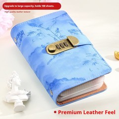 A6 Cash Saving Book Binder with Shanshui Print – Money Storage & Budget Planne