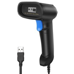 Handheld 1D & 2D USB Barcode Scanner – Wired QR Code Reader for POS, Retail & Wa