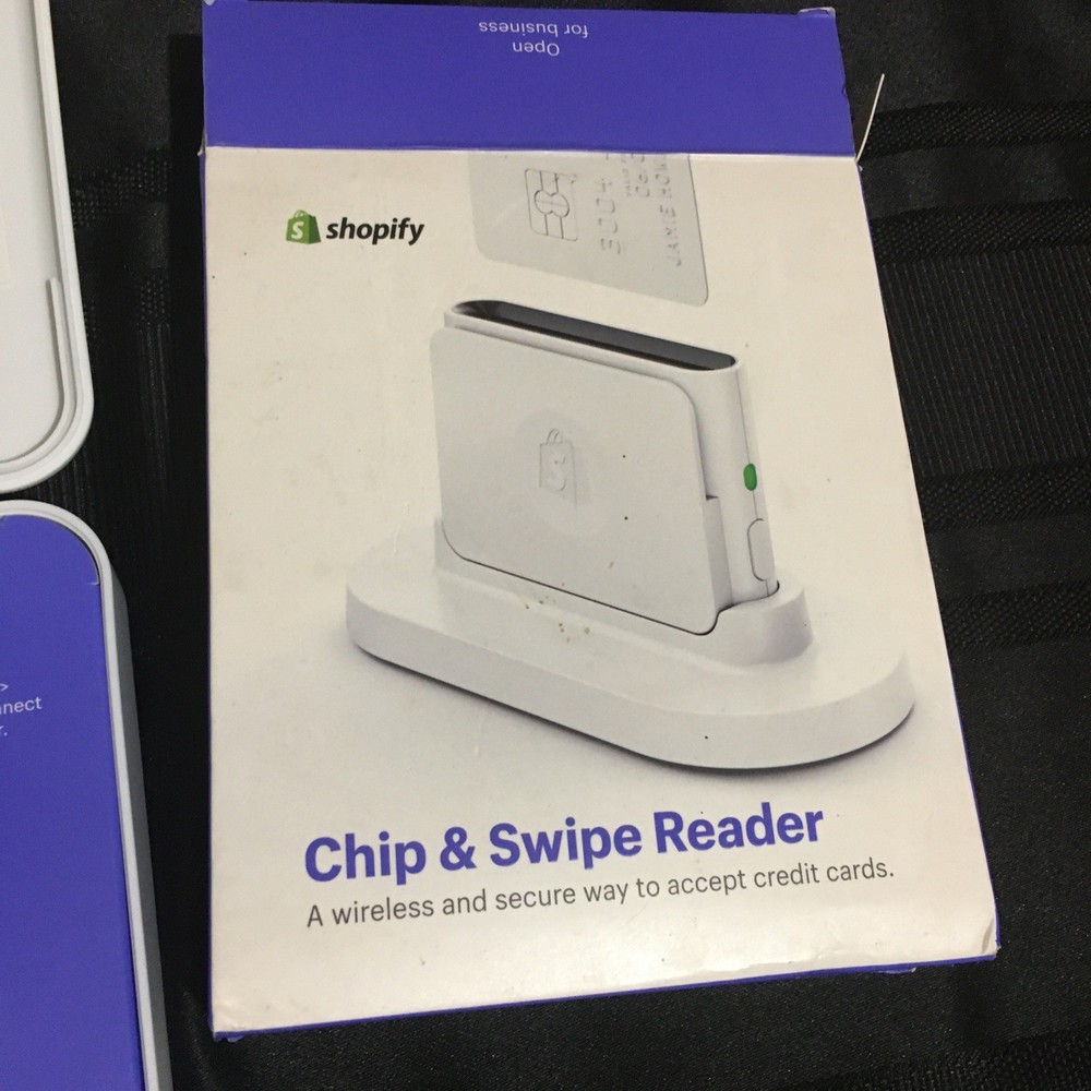 Shopify Credit Card Reader Chip Swipe White Model S1701