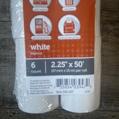 Office Depot THERMAL PAPER ROLLS 2.25&Prime; x 50&prime; White Pack of 6