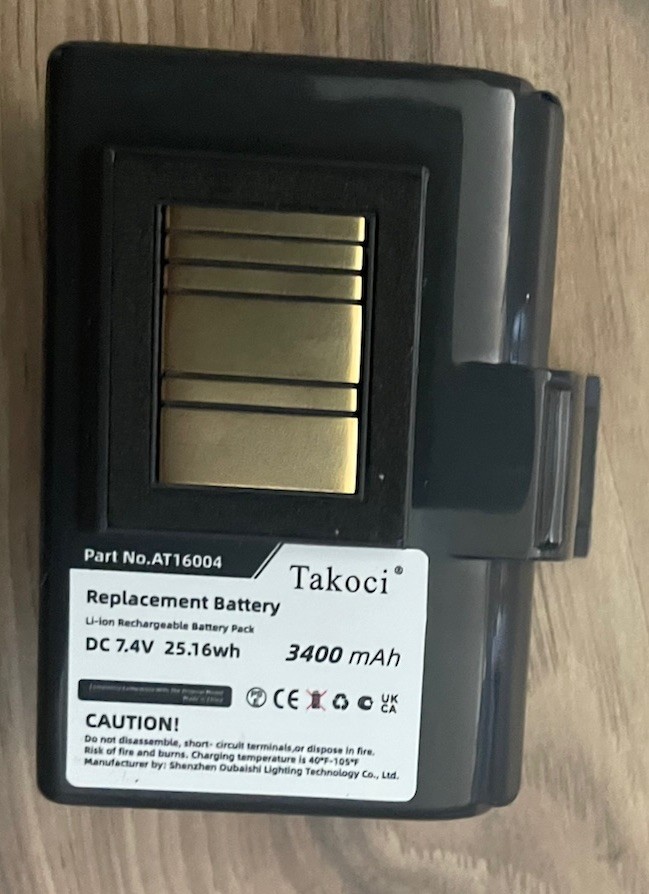 3400mAh Battery for Zebra AT16004 – High‑capacity Li‑ion replacement battery des