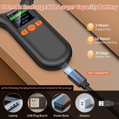 Pet Microchip Scanner Rechargeable RFID EMID FDXB LCD 500 Records Storage