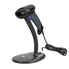 2D M5S Wired USB 2.0 QR Code Barcode Scanner Reader Handheld Gun With Stand