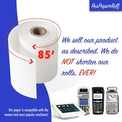 Thermal Calculator Printer Cash Register Paper Rolls 2 1/4 x 85 -50 ct