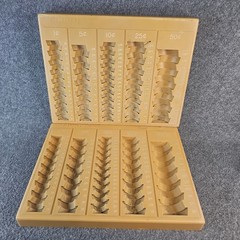 Lot of 2 Vintage Countex II Coin Sorting Trays MMF Industries Bank Teller Sorter