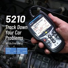 Innova 5210 – OBD2 Scanner for Engine/ABS codes + OBD2 live data, Oil light