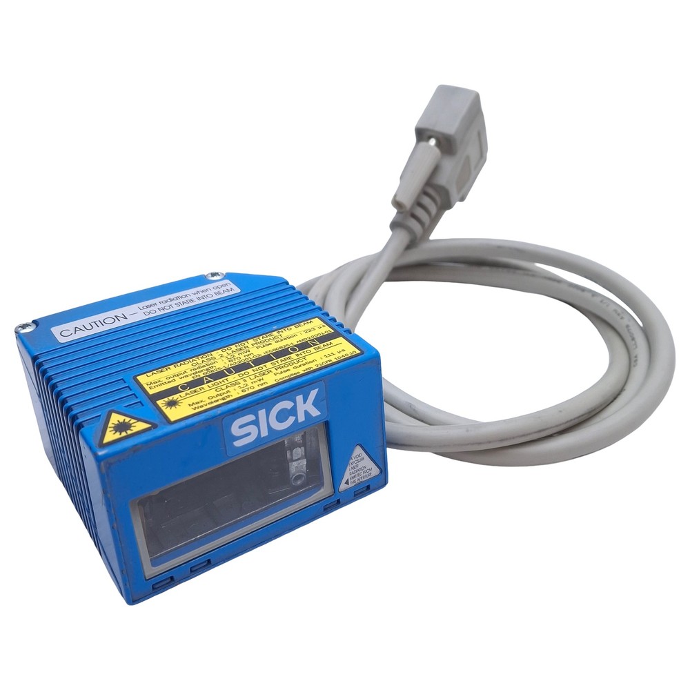 SICK CLV410-1010 Barcode Scanner Mid-Range Distance 50-380mm, 24VDC, 15-Pin Male