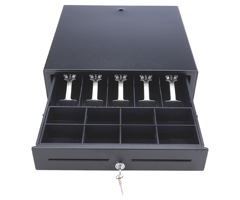 Wasp WCD-5000 Cash Drawer – 5 Bill – 8 Coin – 2 Media Slot – Metal