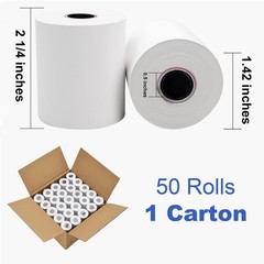 Thermal Paper 2 1/4&Prime; x 50&prime; Pos Receipt Paper, 200 rolls Cash Register Roll (2…