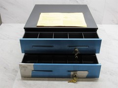 2 LOT – NEW Radiant Systems Electronic Cash Drawer CD00024 CD00037 with Keys