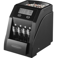 Uimoso Automatic Coin Sorter withLCD Display and 200-Coin Capacity, 4 Coin Tubes