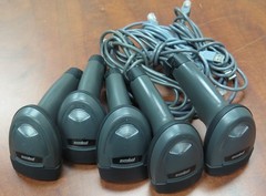 Lot of 5 Zebra Motorola Symbol Barcode Scanner LI2208 2208 with USB Cable 1D