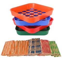 Coin Sorters Tray, 4 Color-Coded Coin Sorting Tray with 160 Assorted Coin Rol…