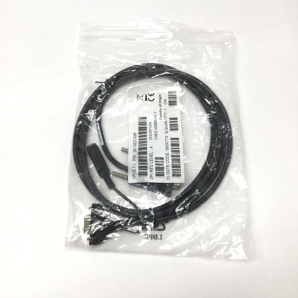 Zebra 25-13227-03R Barcode Scanner Cable w/Trigger Jack, RS-232, 9-Pin Dsub, 6ft