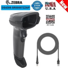 Zebra Symbol DS4308-SR00007ZZAP 2D 1D QR Code Barcode Scanner Reader w/USB Cable