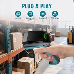Upgraded Industrial Barcode Scanner 2D/1D Reader USB Wired Screen Paper Scan