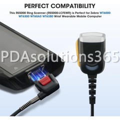RS5000-LCFSWR Ring Barcode Scanner for Zebra WT6000 1D/2D SE4710 Imager US STOCK
