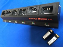 6 Bank Pro Metal Scanner Li Charger(UL/CE)F SYMBOL DS3478*Not included battery*