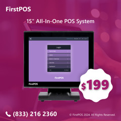 15 » Touchscreen POS Cash Register Till System For Retail Shops