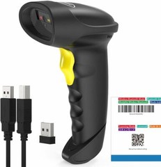 Inateck 1D/2D Bluetooth Barcode Scanner Wireless Laser USB Handheld Scan Gun