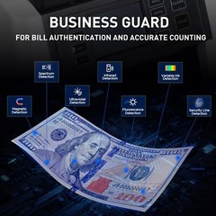 Money Counter Machine Mixed Denomination Bill Value Counting Cash Counter