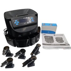 Nadex S545 Pro Coin Counter/Sorter/Wrapper Black 2000 Coins Per Load w/ Wrappers