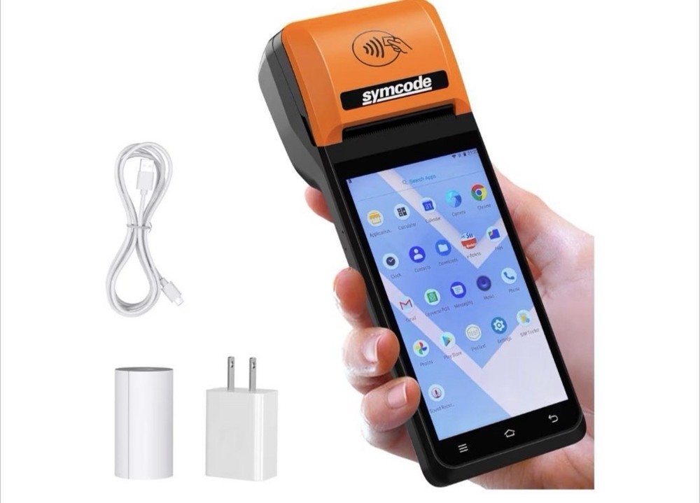 Symcode MJ-Q50 Credit Card Terminal Bluetooth Wi-Fi 4G LTE NFC Android