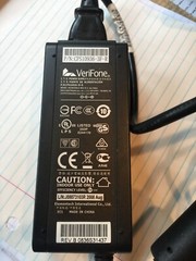 VERIFONE VX510- OMNI 5100 -CREDIT DEBIT CARD READER SWIPER-HAS CORD 