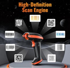 Tera Pro Series Wireless 1D 2D QR Barcode Scanner with Cradle Display HW0008