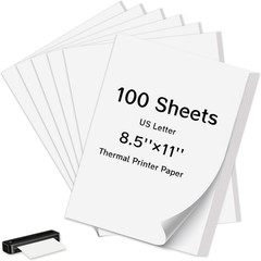 100 Sheets Thermal Printer Paper 8.5 X 11 Inch US Letter Size Safe Bpa-Free | Co