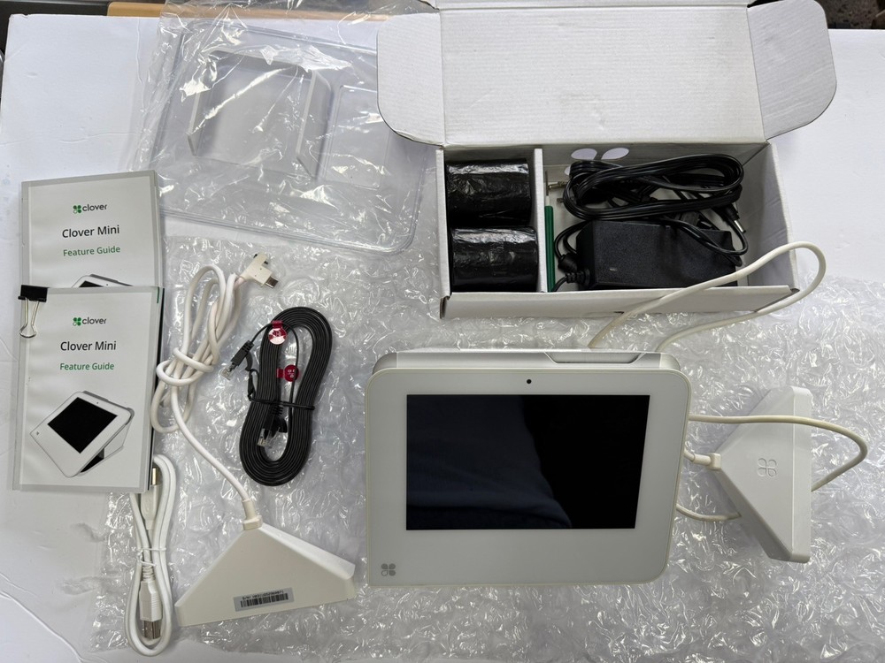 Clover Mini POS System C302U Credit Card Terminal WiFi & Ethernet