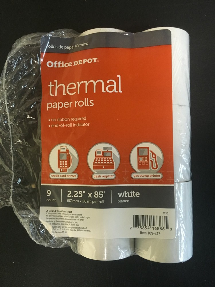 THERMAL PAPER RECEIPT ROLLS 6 ROLLS