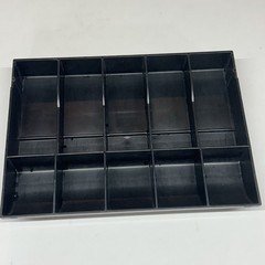 Cash Register Drawer Till Insert Replacement POS Black Plastic 5 Bill/5 Coin
