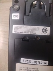Ingenico IPP320-01T1358A Wired USB Credit Debit Terminal Reader – For Parts