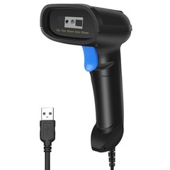 USB Handheld 1D & 2D Barcode Scanner – Wired QR Code Reader for POS, Retail, War