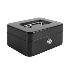 Cash Box with Money Tray,Storage Safe Lock Box with Key,Money Saving Organizer