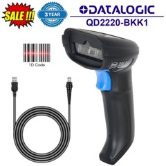 Datalogic QD2220-BKK1 1D Linear Imager Handheld Barcode Scanner with USB Cable