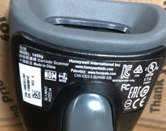 Honeywell 1450g USB Barcode Scanner 1450G1D-2-INT W/STAND (TESTED)