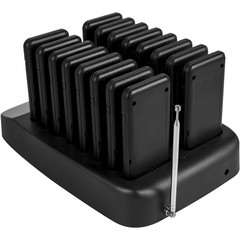 VEVOR Restaurant Pager Paging System 16 Coasters Wireless Pagers for Restaurants