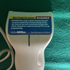 Royal ALPHA 600sc RS-232 DB9F Bar Code Scanner Only Not Tested « As-Is » Cash Mgmt