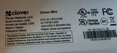 Clover Mini C305 POS System 8&Prime; TouchScreen Credit Card Terminal 1YJ3UZZ002G