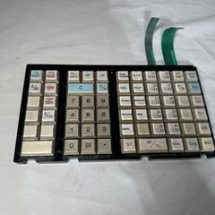 TEC MA 516 Cash Register Keypad Keyboard Assembly OEM W/ Ribbon Cables UNTESTED