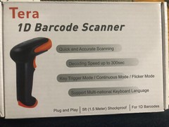 Tera Barcode 2 in 1 Scanner 1D W/O Stand, 32bit CPU USB 2.0 & 2.4 Ghz Wireless