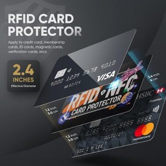 VULKIT 5 Pack RFID Blocking Cards, RFID/NFC Protectors NFC Contactless Protec…