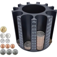 High Capacity Coin Sorter & Counter Desk Organizer Piggy Bank Coin Holder New